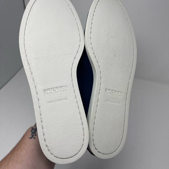 New Sperry Original Sirocco Suede Boat Shoe in Navy Blue sz 11.5